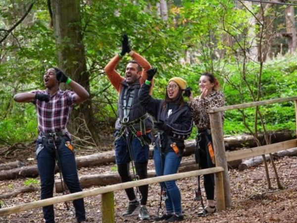 A fun outdoor team-building activity